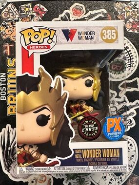 Wonder Woman Death Metal Funko Pop! Heroes #385 - Glow Chase PX Excl